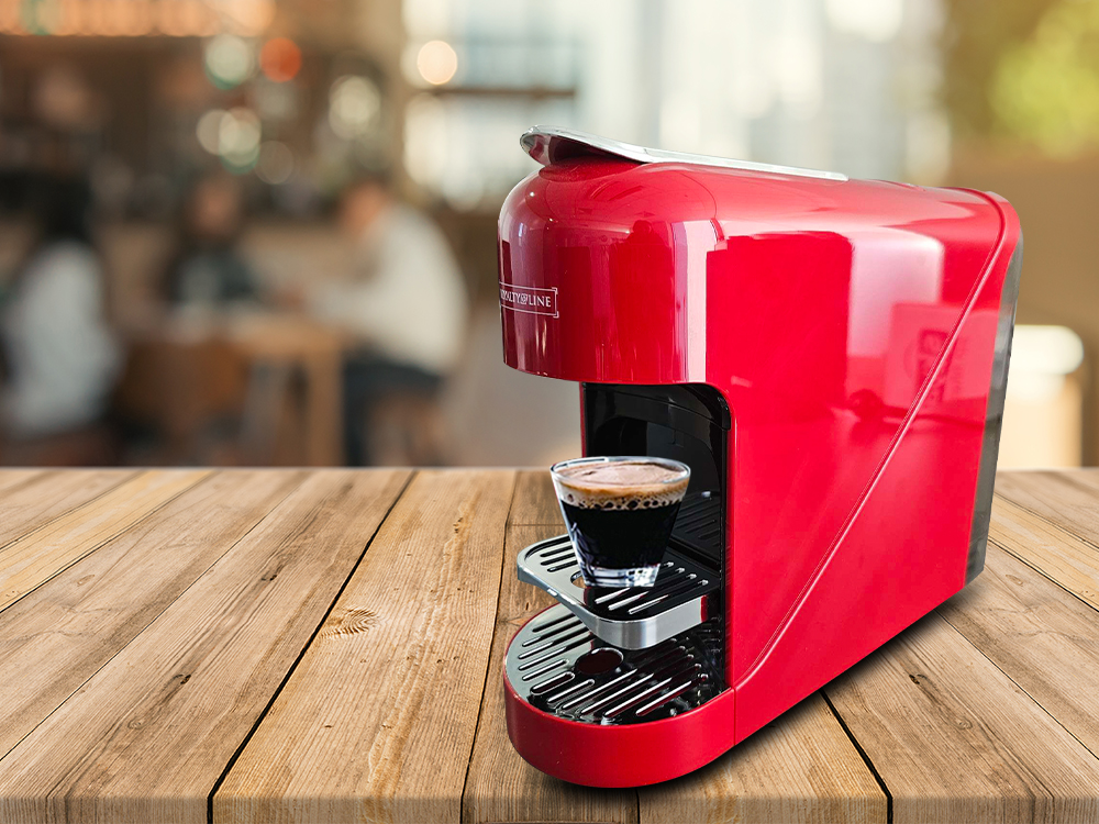 RoyaltyLine Capsule Coffee Maker Red - кафемашина за капсули