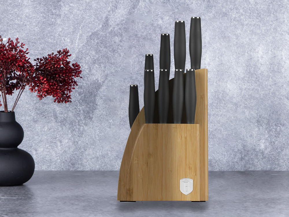 BH2758 Knife set 10pcs- сет ножове с бамбукова стойка