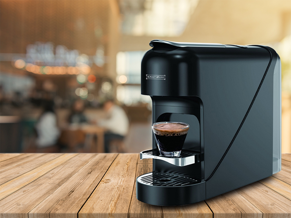 RoyaltyLine Capsule Coffee Maker Black - кафемашина за капсули