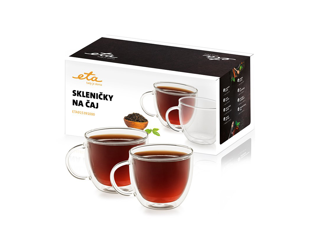 ETA Set of Теа Glasses - чаши за чай с двойно дъно 2 бр.