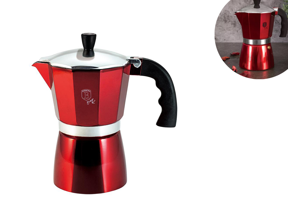 BH8563 Burgundy Coffee Maker - кафеварка за 6 чаши