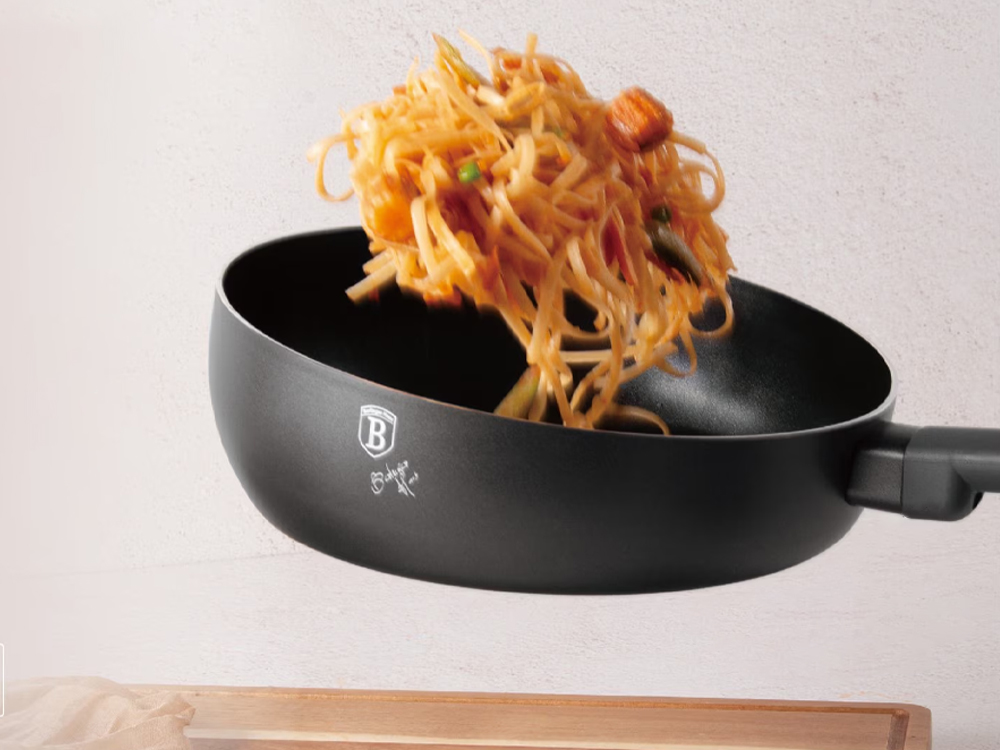 BH8176 Matte Black Flip Frypan - тиган за паста 26см