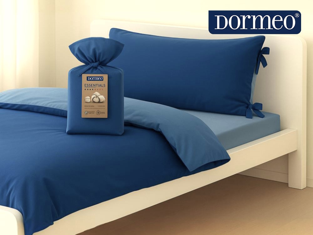 Dormeo Essentials Bedding Set 140/200- двуцветен спален комплект син
