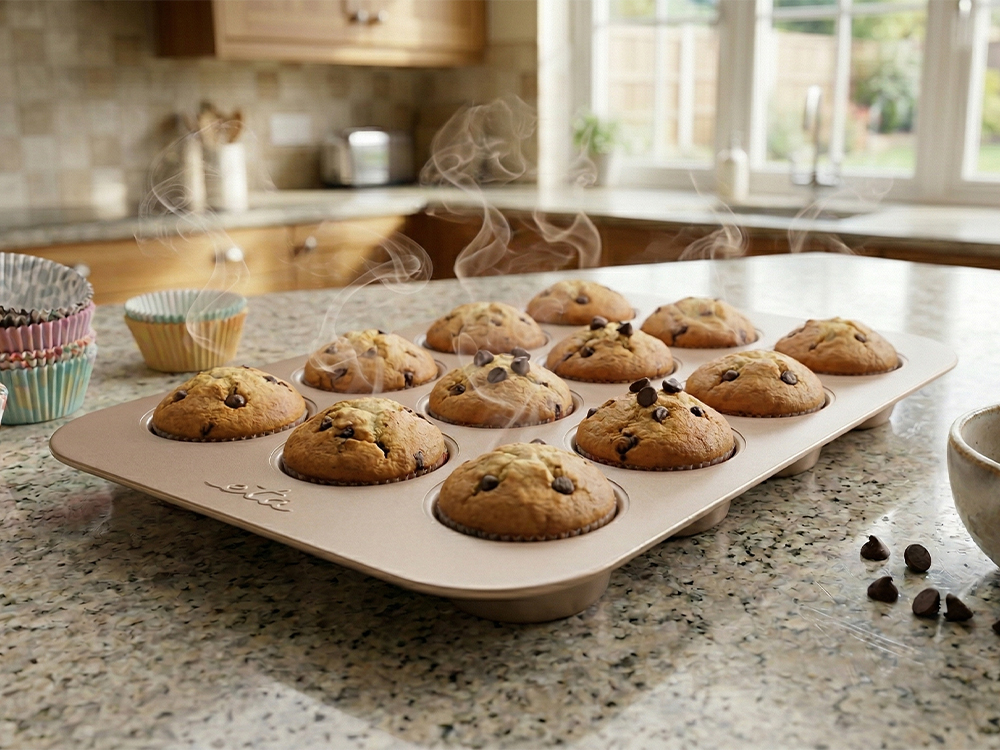ETA Muffin Tin Gold - форма за мъфини