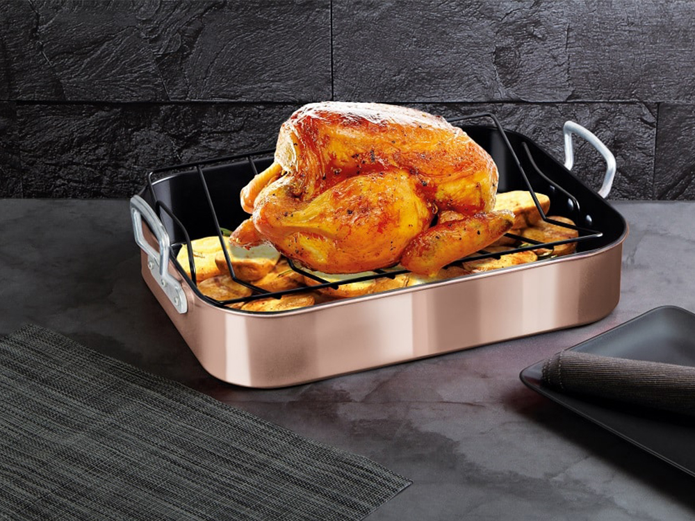 BH7845 Rose Gold Roaster- тава за печене с грил решетка