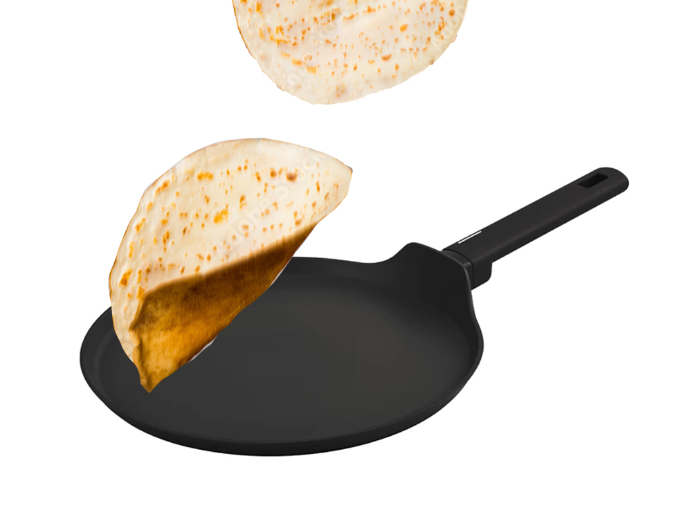 BH8173 Matte Black Pancake Pan - тиган за палачинки 28см