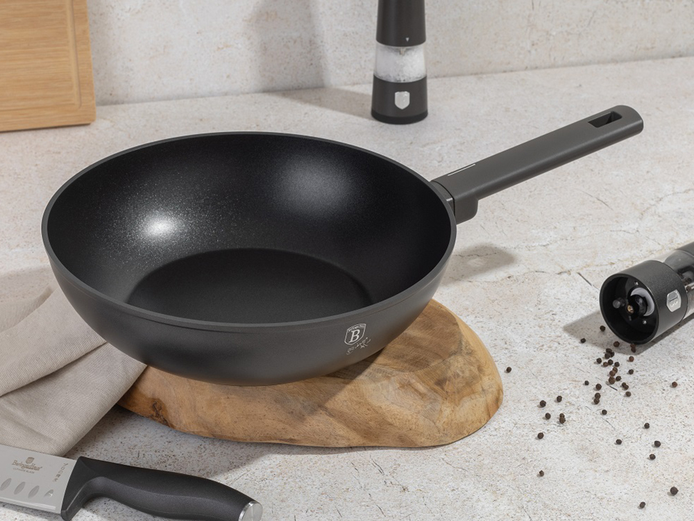 BH8123 Anthracite Wok Frypan - уок тиган 28 см