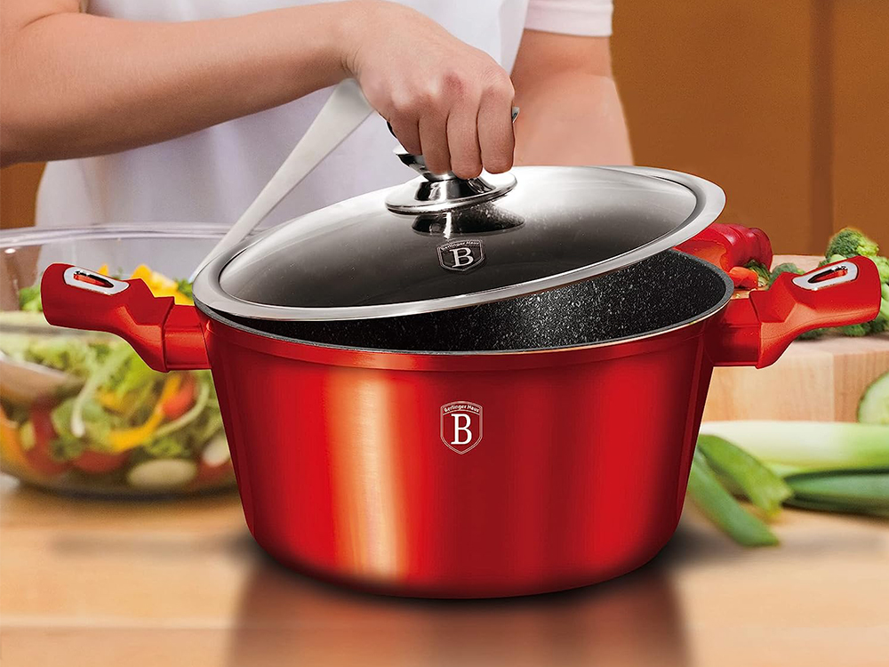 BerlingerHaus BH1258N Burgundy Casserole - тенджера с капак 28см