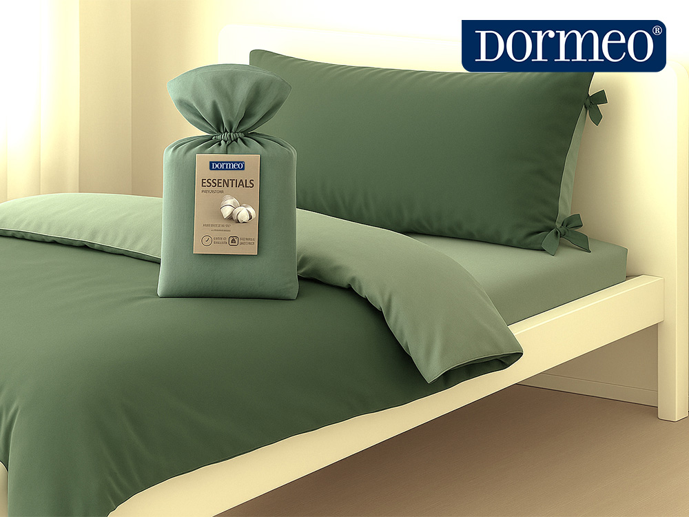 Dormeo Essentials Bedding Set 140/200-двуцветен спален комплект зелен
