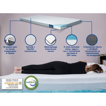 Eazzzy Topper 80/200 cm -  топ матрак