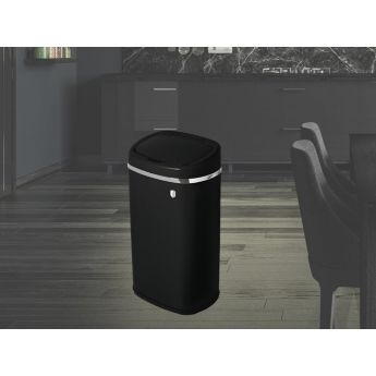 BerlingerHaus BH9526 Sensor Bin Black Silver - сензорен кош