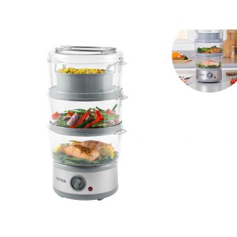 Petra 3-stage Electric Steamer - уред за готвене на пара на 3 нива