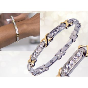 Magnetic Bracelet Crystals 027505 - дамска магнитна гривна с камъни