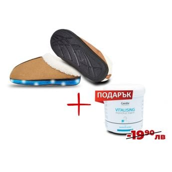 Confort Gel Brown+ Menthol Balm Gift - пантофи с подарък охлаждащ гел 
