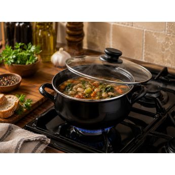 Vitrinor Black Collection Casserole 24 cm - касерола със стъклен капак
