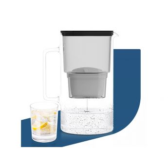 D2 Borosilicate Filter Jug Black- стъклена кана за пречистване на вода