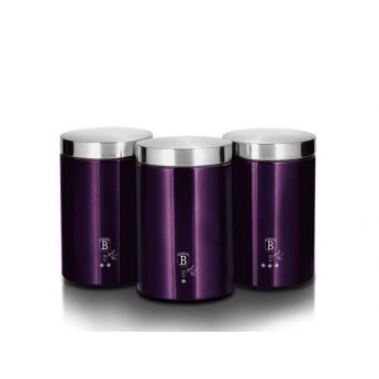BerlingerHaus BH6827 Purple Canister Set 3pcs - кутии за съхранение