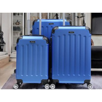 GM Luggage Set 3pcs Blue - комплект куфари