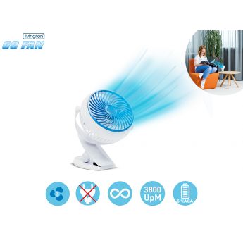 Livington Go Fan White -  компактен вентилатор 