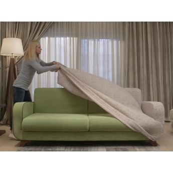 Sharp Fit Love Seat Brown - италианска дамаска за мебели