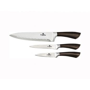BerlingerHaus BH2667 Shiny Black Knife set 3 pcs - комплект ножове