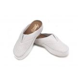 Tellus Leather Clogs White 2506 - дамско сабо с анатомична стелка