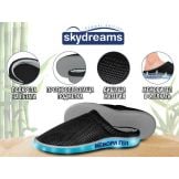 Skydreams Confort Gel Summer Edition Black- летни чехли с гел подметка