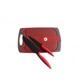 Royalty Line Knife Set RL-3PCG Red -  ножове с дъска за рязане 3 части
