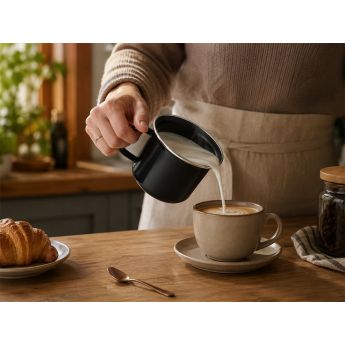 Vitrinor Black Collection Milk Pot- емайлирано канче за мляко 12 cm