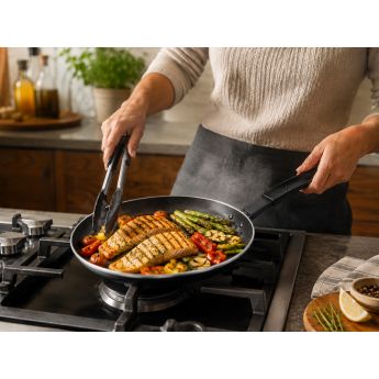 Vitrinor Black Collection Low Round Roaster 28см - грил тиган